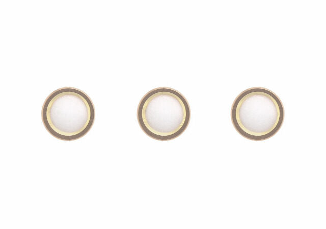 3 PEARL DOT FOR BEZEL INSERT PIP ROLEX SUBMARINER 16800 16808 16610 16613 GOLD
