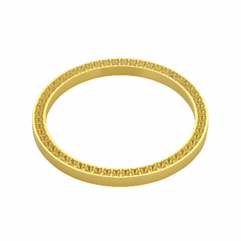 BEZEL FOR DIAMOND 26MM ROLEX LADY DATEJUST WITH DATE 69173 WATCH GOLD COLOR
