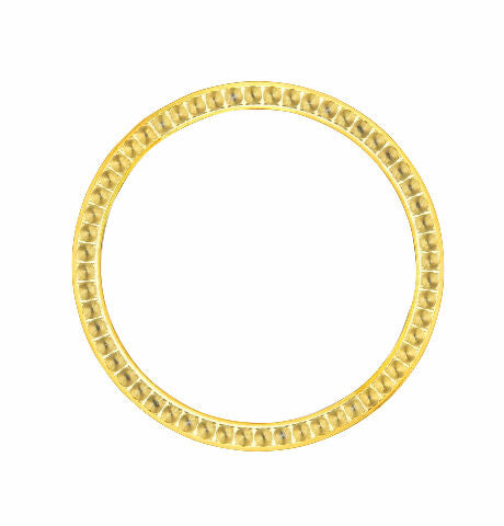BEZEL FOR DIAMOND 26MM ROLEX LADY DATEJUST WITH DATE 69173 WATCH GOLD COLOR