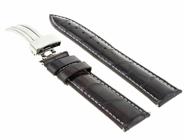 17MM-24MM GENUINE REPLACEMENT LEATHER WATCH BAND STRAP WITH CLASP FOR CASIO