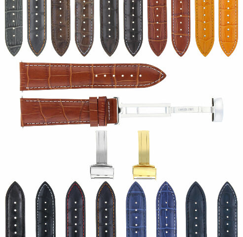 17MM-24MM GENUINE REPLACEMENT LEATHER WATCH BAND STRAP WITH CLASP FOR CASIO