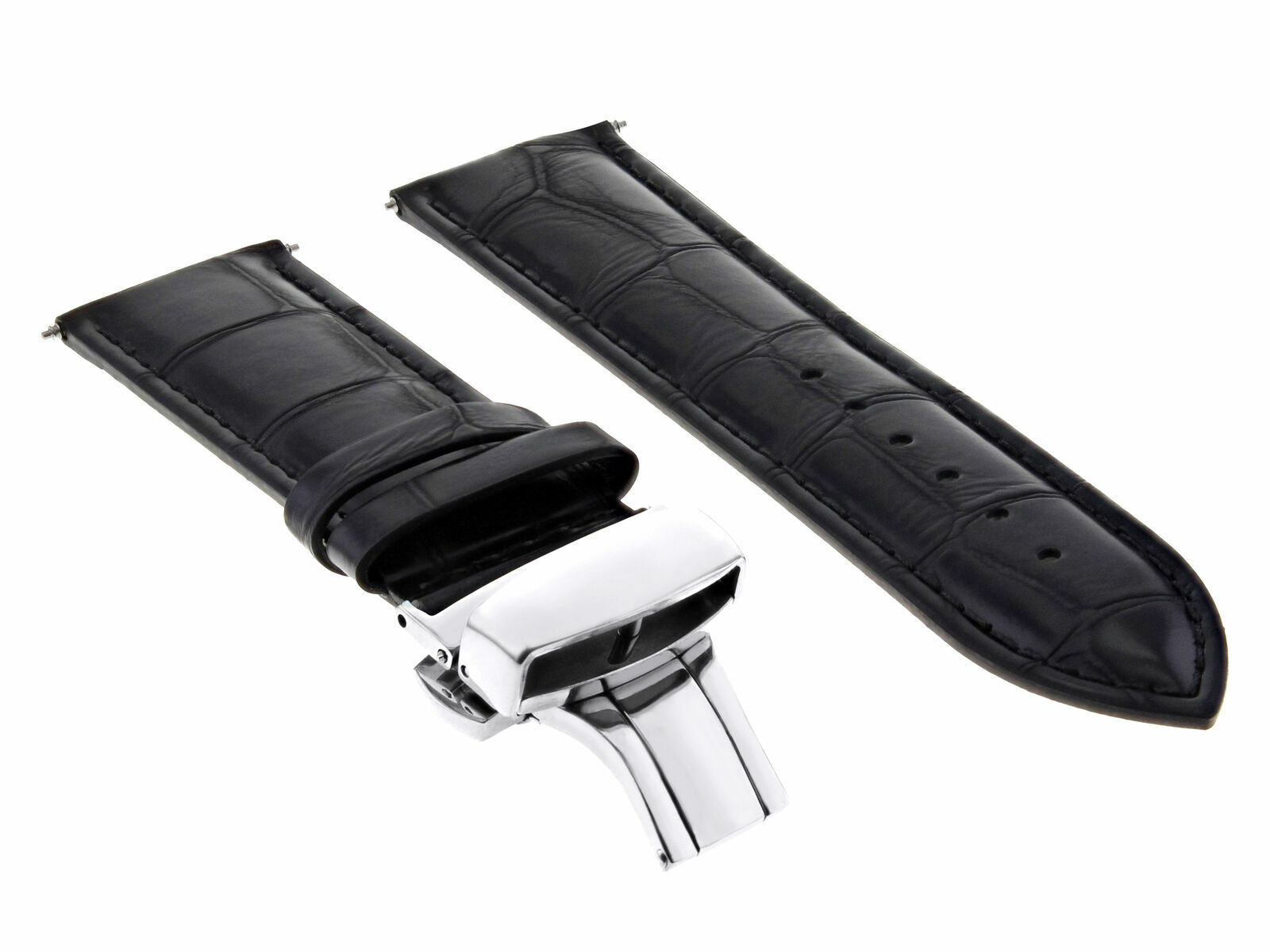 17-18-19-20-21-22-23-24MM GENUINE LEATHER WATCH STRAP BAND FOR SEIKO +  CLASP