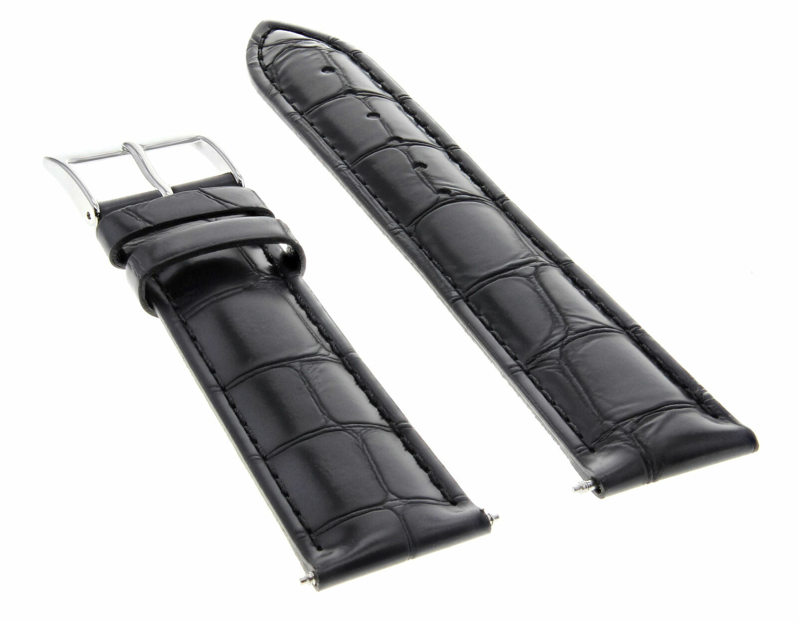 LEATHER WATCH BAND STRAP BAND FOR TISSOT PRS200 CHRONOGRAPH WATCH - 19MM