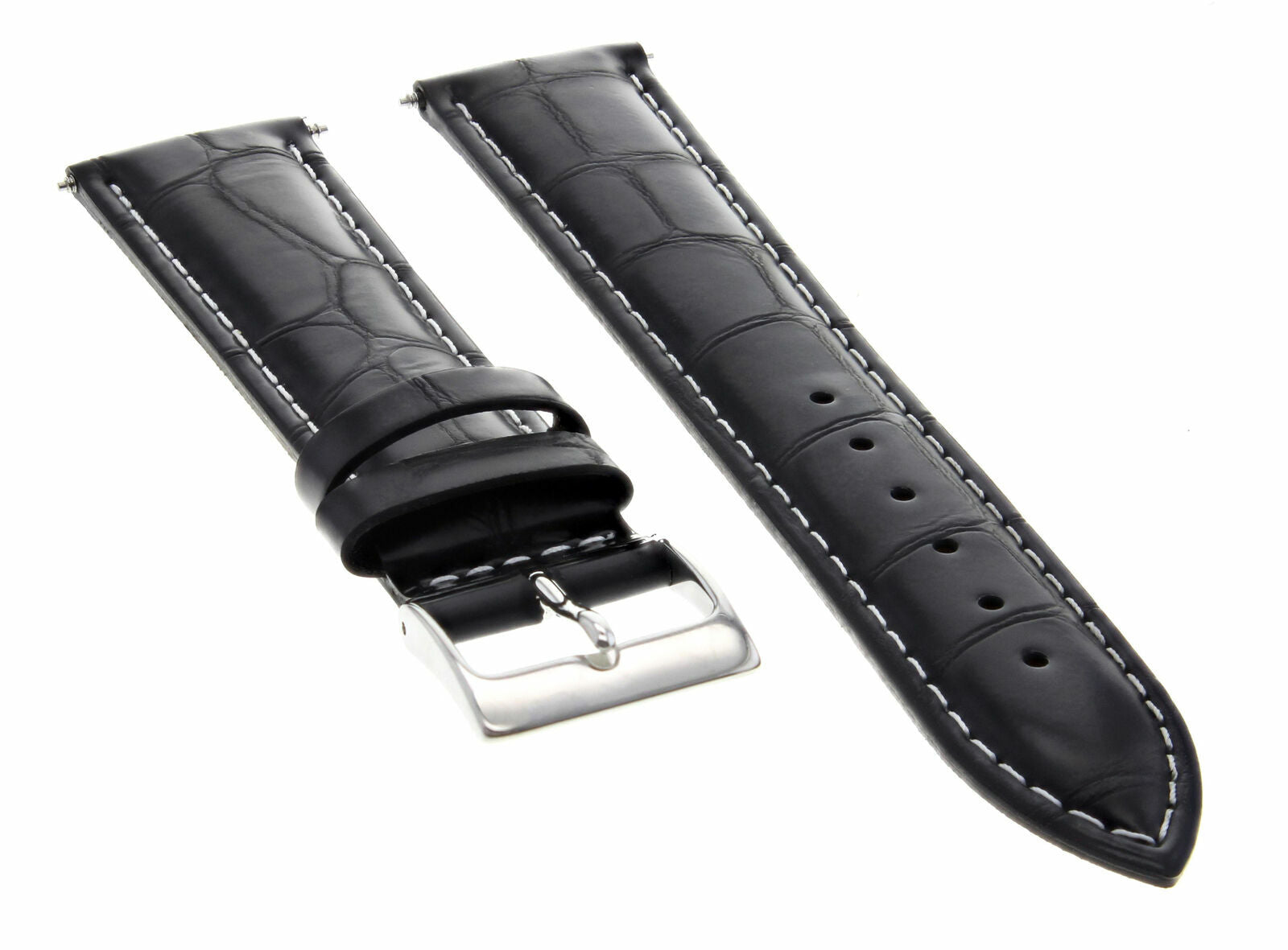 LEATHER WATCH BAND STRAP BAND FOR TISSOT PRS200 CHRONOGRAPH WATCH - 19MM