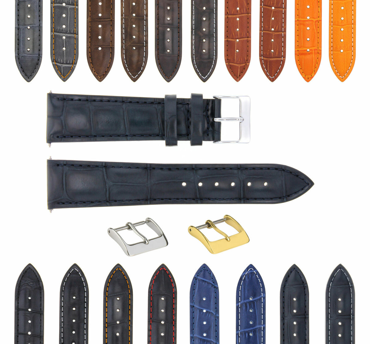 17MM-24MM GENUINE REPLACEMENT LEATHER WATCH BAND STRAP FOR CERTINA DS PODIUM