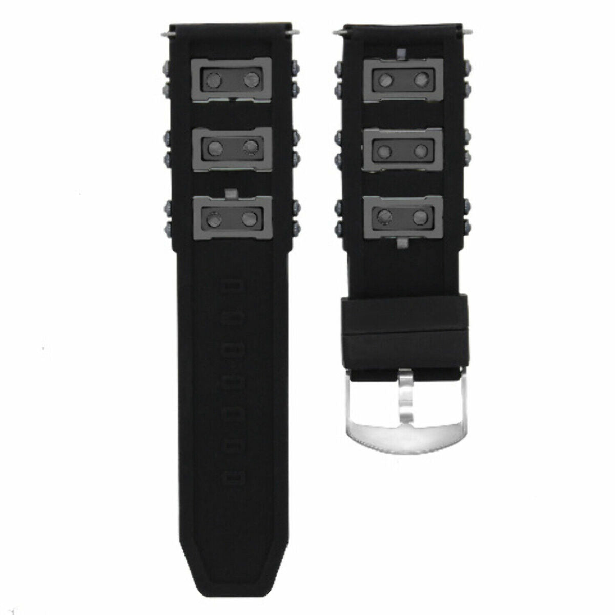 26MM RUBBER WATCH BAND STRAP FOR MENS MICHAEL KORS DIVER WATCH BLACK