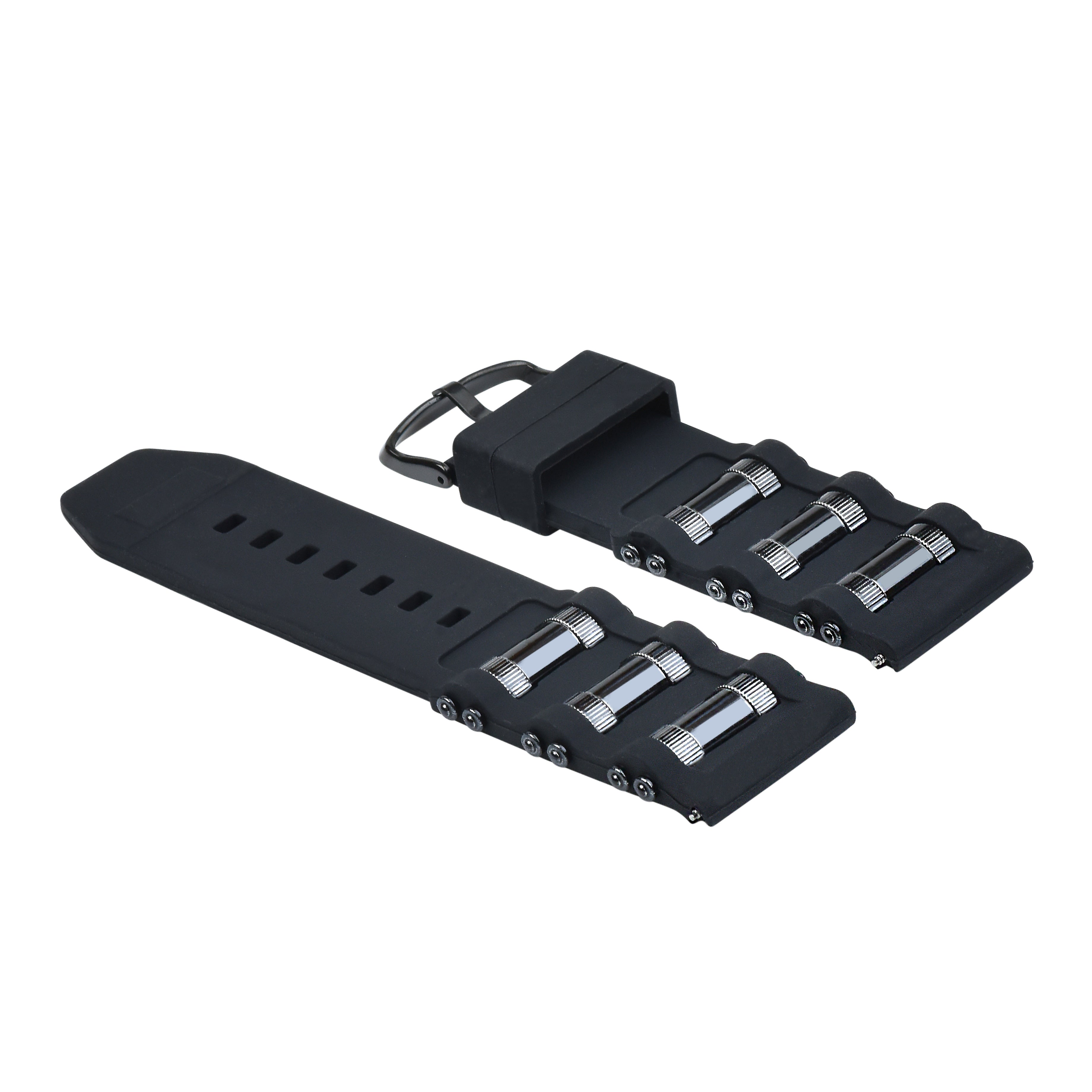 26MM RUBBER WATCH BAND STRAP FOR MENS MICHAEL KORS DIVER WATCH BLACK