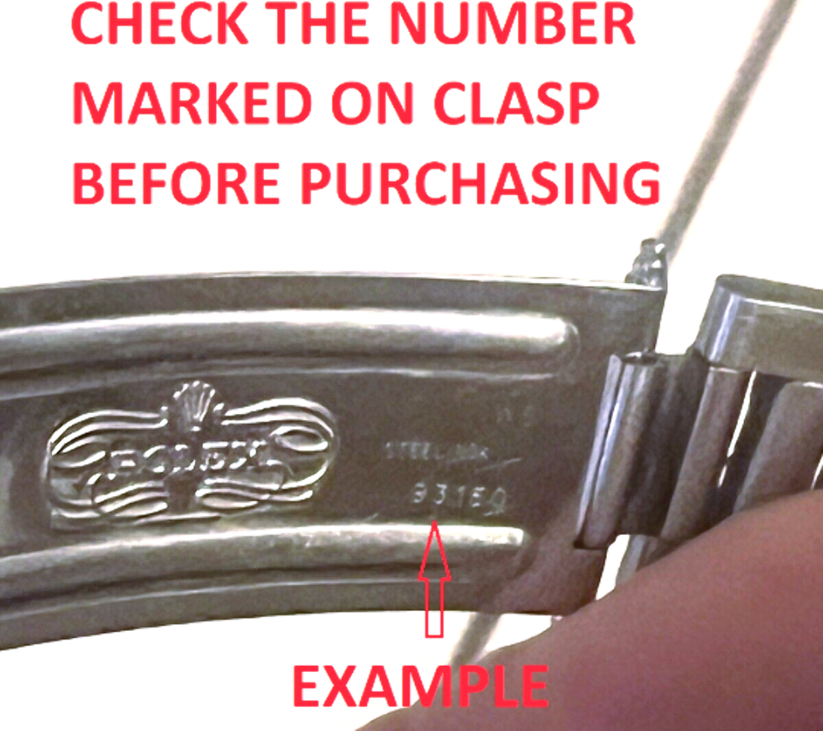 FLIP LOCK REPAIR PARTS FOR OYSTER WATCH BAND ROLEX SUBMARINER GMT MATTE