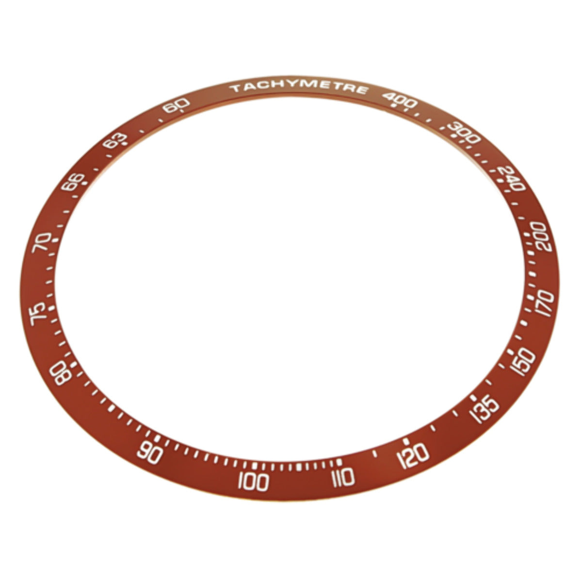 REPLACEMENT BEZEL INSERT RED FOR WATCH 40.90MM X 35.30MM