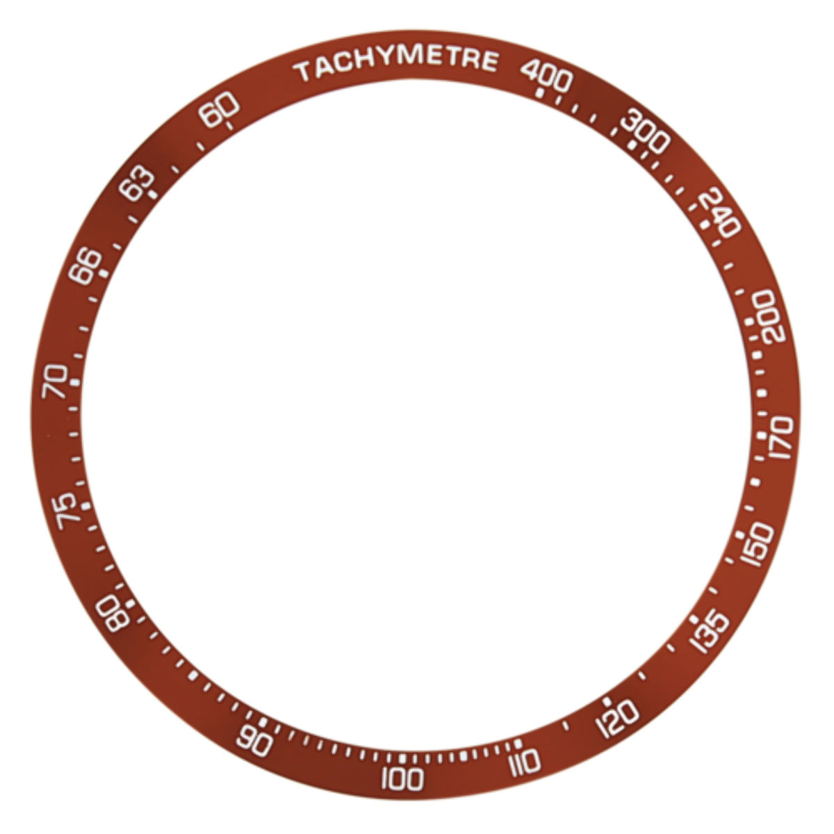 REPLACEMENT BEZEL INSERT RED FOR WATCH 40.90MM X 35.30MM