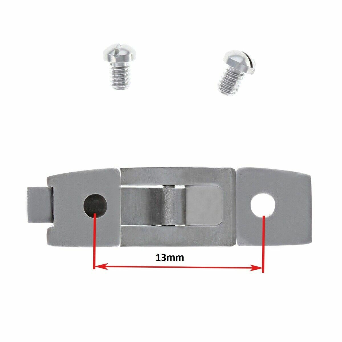 REPLACEMENT CROWN BRIDGE WATCH PART FOR PANERAI WATCHES BRUSH, SHINY, BLACK, Silver, view 3