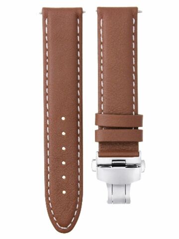 18-19-20-22-24MM CLASSIC MENS SMOOTH LEATHER WATCH BAND STRAP FOR DUNHILL CLASP