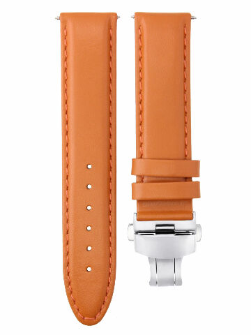 18MM-24MM CLASSIC MENS LEATHER WATCH BAND STRAP SMOOTH WITH CLASP FOR ANONIMO
