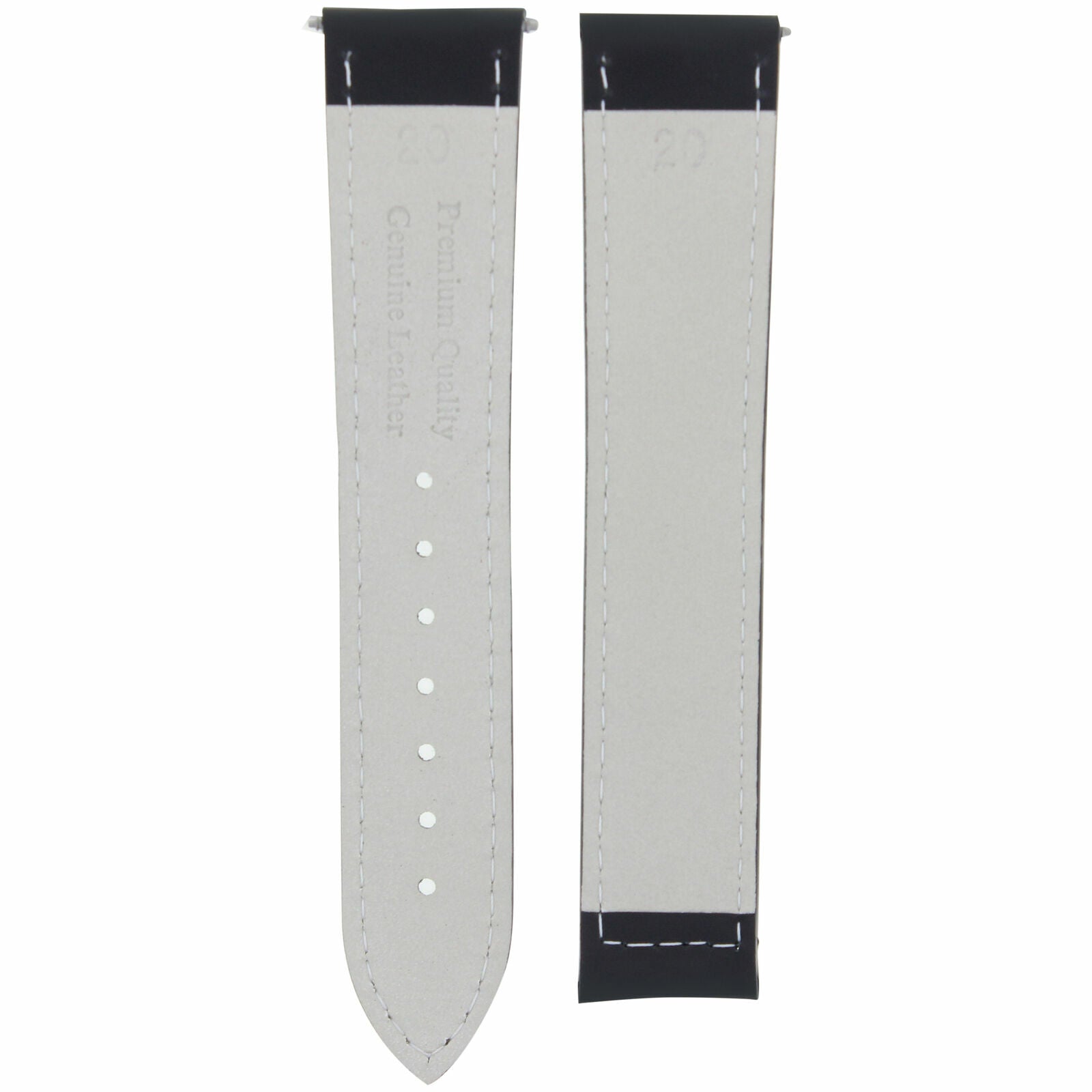 LEATHER STRAP WATCH BAND 41MM OMEGA SEAMASTER 300 or PLANET OCEAN - 19MM