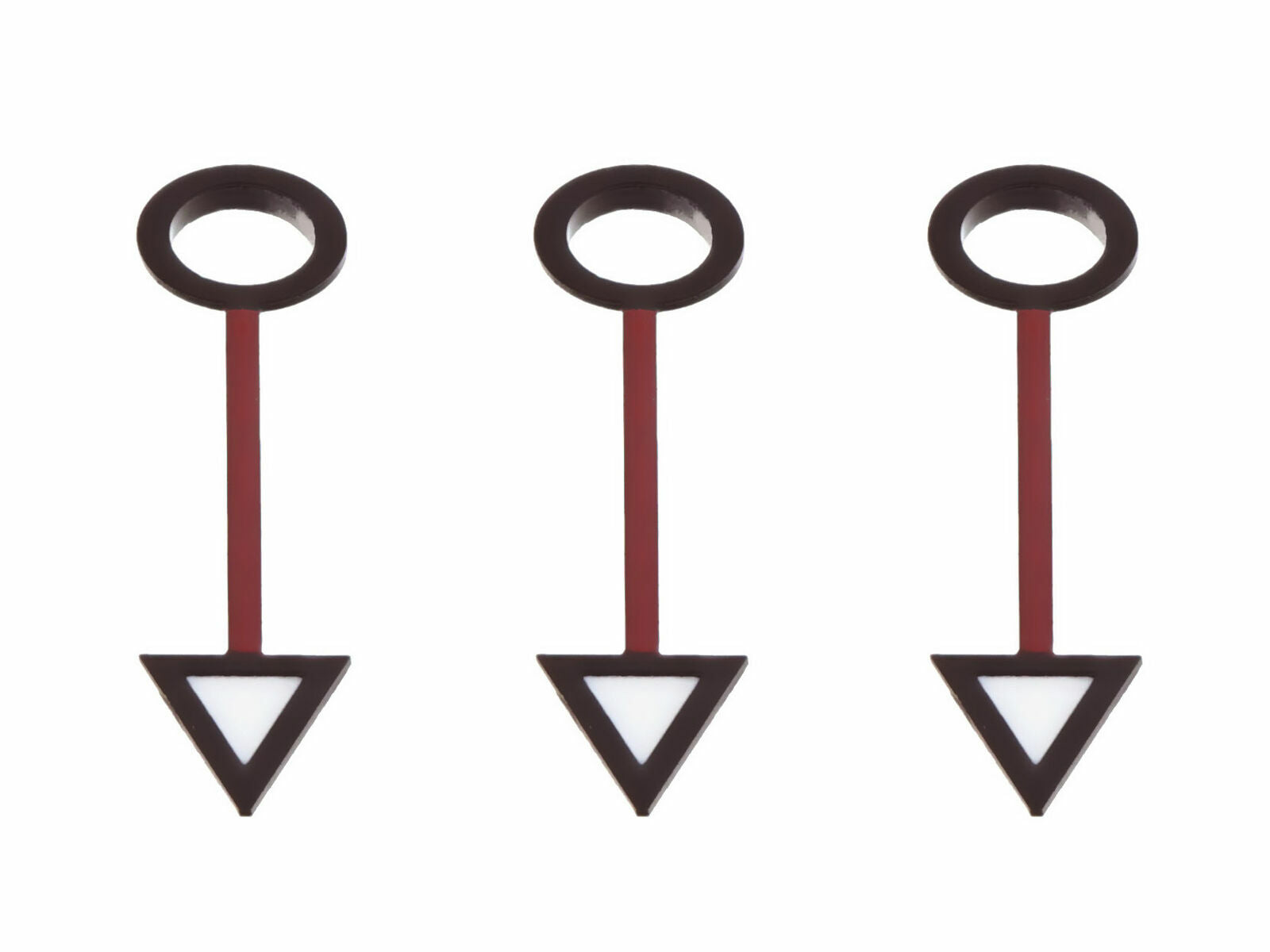 3 GMT WATCH HAND FOR ROLEX WATCH MOVEMENT GMT 140 HOLE SIZE BLACK