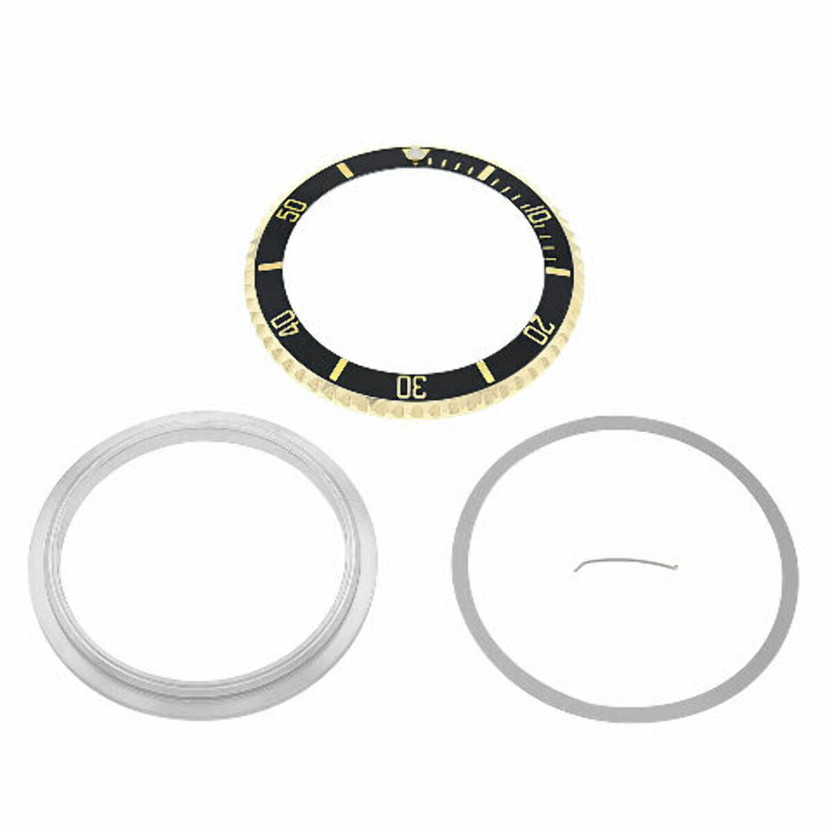 BEZEL + INSERT CERAMIC FOR ROLEX SUBMARINER 16800 16613 16610 16613 ENGRAVED