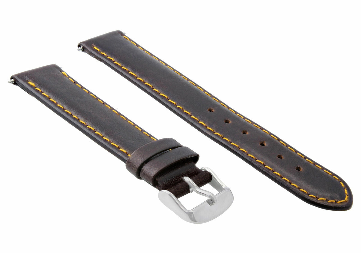 18-19-20-22-24MM CLASSIC LEATHER WATCH STRAP BAND SMOOTH FOR RAYMOND WEIL TANGO