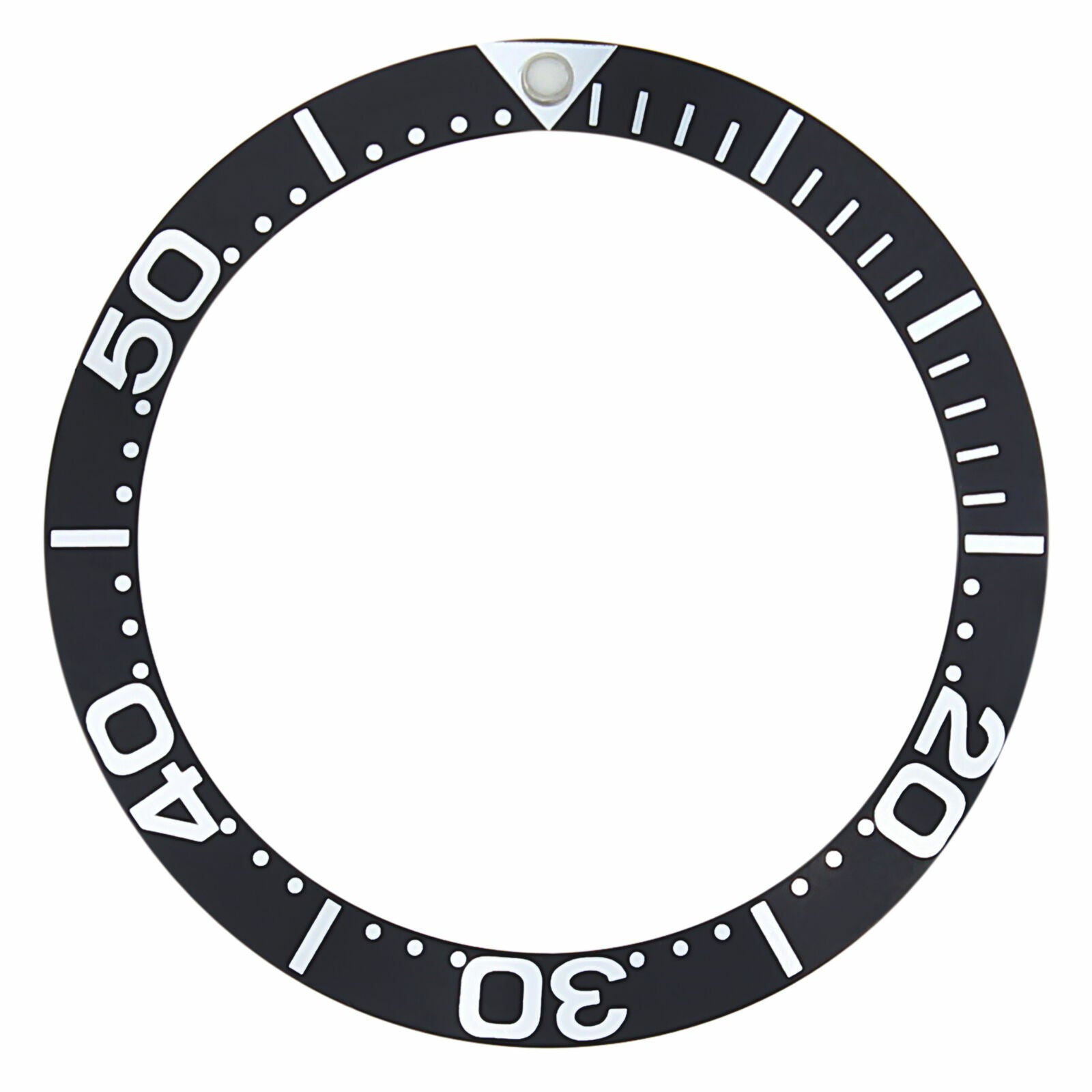 BEZEL INSERT FOR INVICTA 88260B 8929OB PRO DIVER WATCH BLACK SILVER FONT TOP QLY