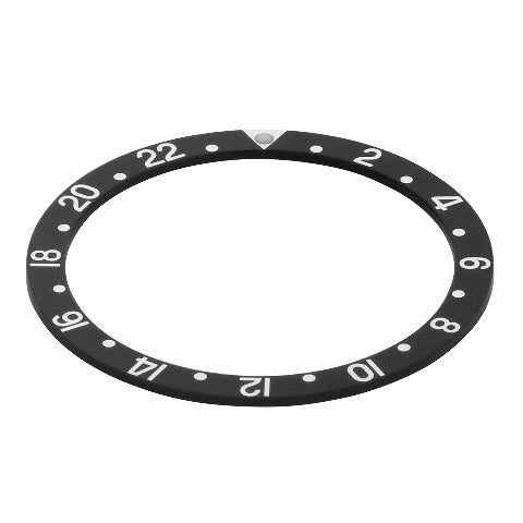 BEZEL INSERT GMT FOR SEIKO 6105 7002 6309 7S26 6309 6306 7002 8000 WATCH BLACK