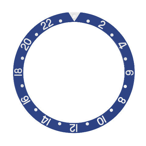 BEZEL INSERT GMT FOR SEIKO 6105 7002 6309 7S26 6309 6306 7002 8000 WATCH BLUE
