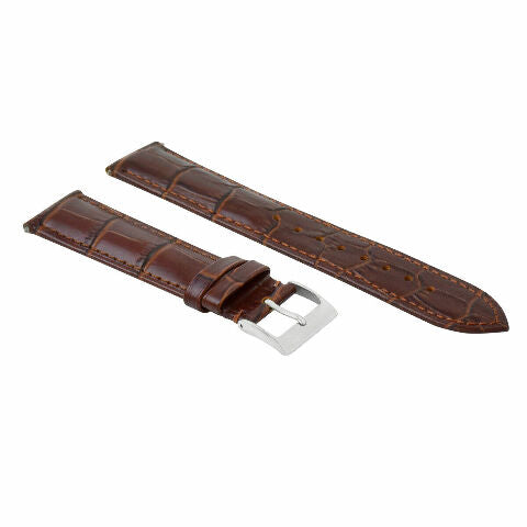 22MM LEATHER WATCH BAND STRAP FOR PATEK PHILLIPE WATCH BROWN 22/18MM LONG