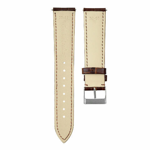 22MM LEATHER WATCH BAND STRAP FOR PATEK PHILLIPE WATCH BROWN 22/18MM LONG