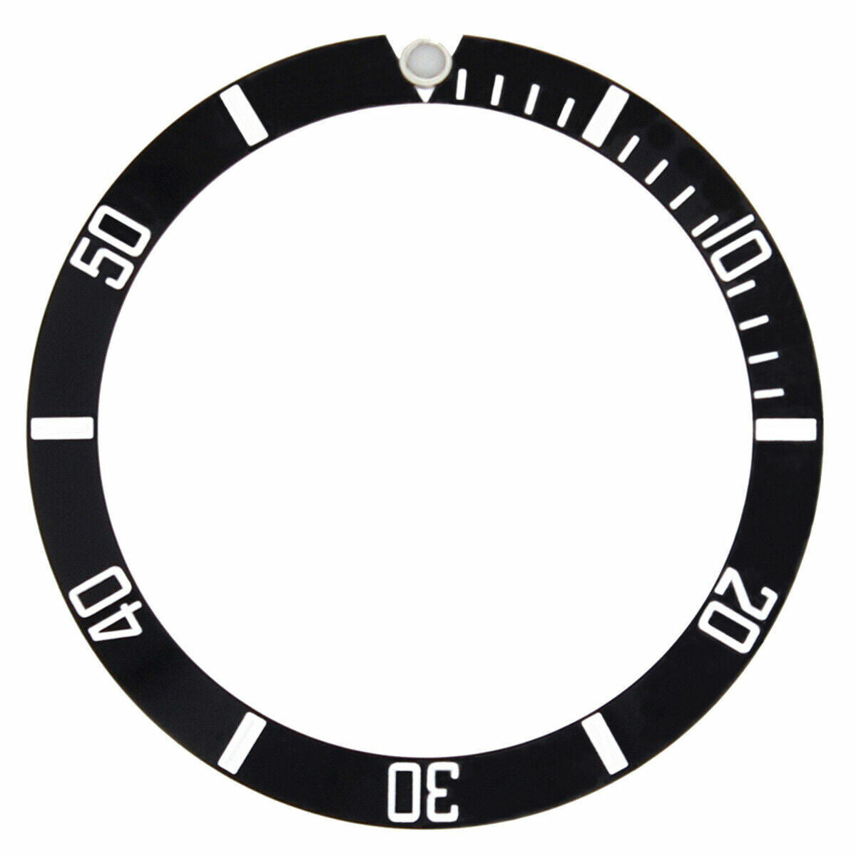 BEZEL INSERT FOR SEIKO PROSPEX SNJ025 SOLAR HYBRID WATCH BLACK