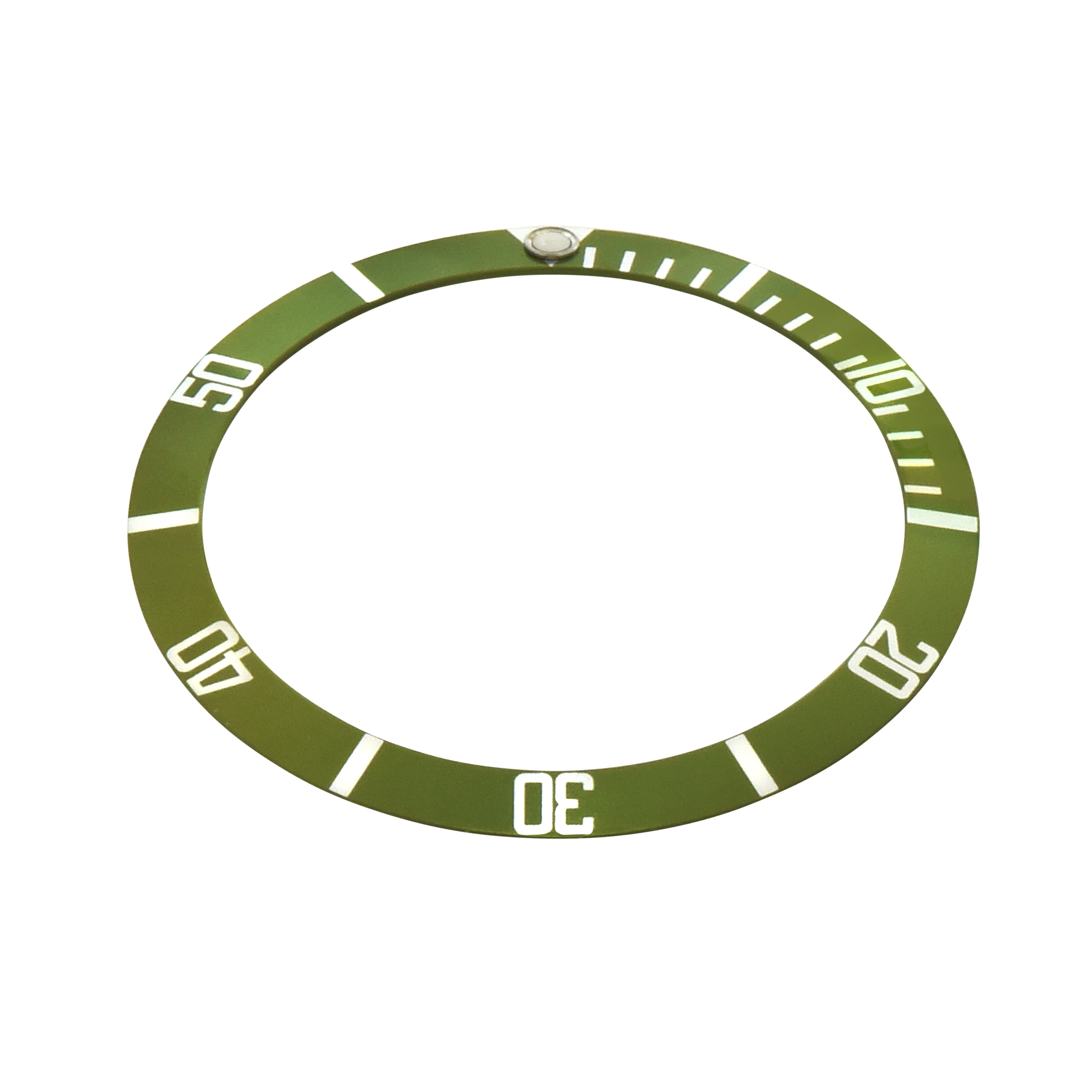 ALUMINUM BEZEL INSERT FOR 20ATOMS MILITAIRE SQUALE 1545 WATCH GREEN