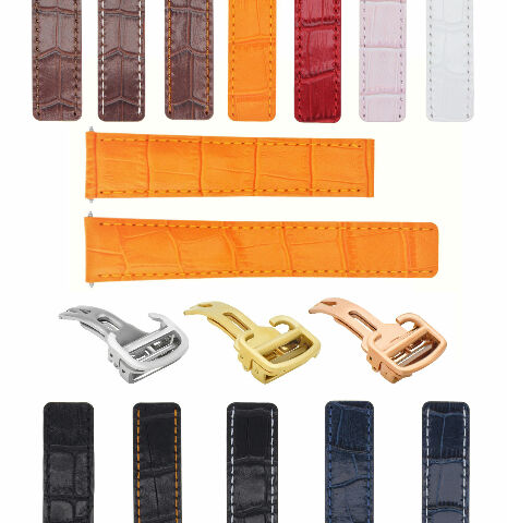 18-20MM LEATHER WATCH BAND STRAP FOR CARTIER TANK SOLO FRANCAISE DEPLOYMEN CLASP