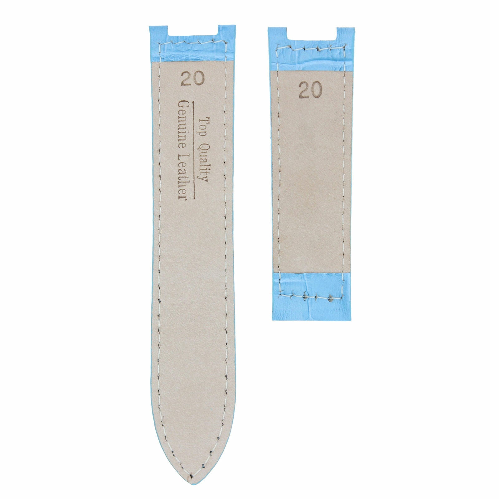 LEATHER WATCH BAND STRAP FITS CARTIER PASHA 35-38-42MM CHRONOGRAPH - 20MM