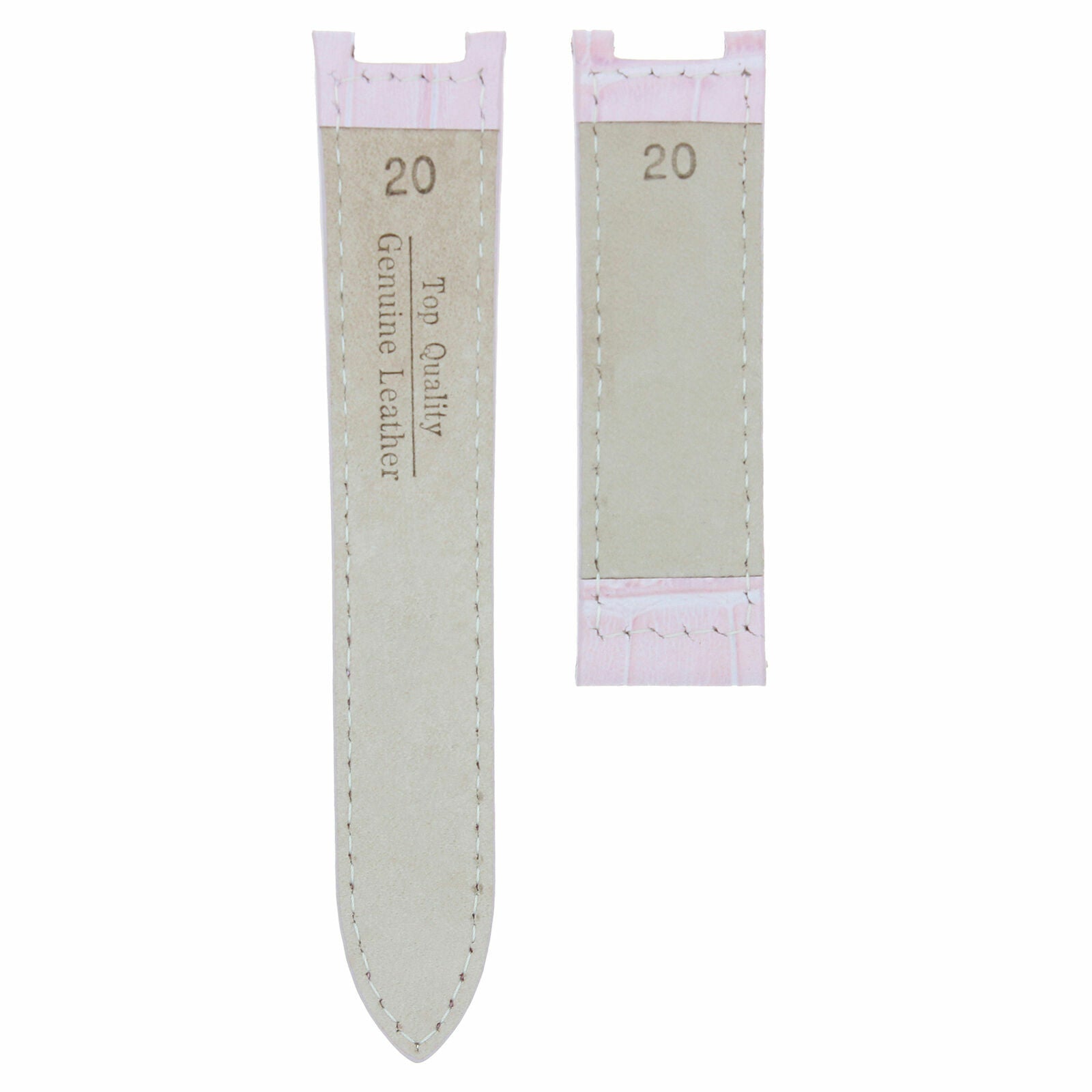 LEATHER WATCH BAND STRAP FITS CARTIER PASHA 35-38-42MM CHRONOGRAPH - 20MM