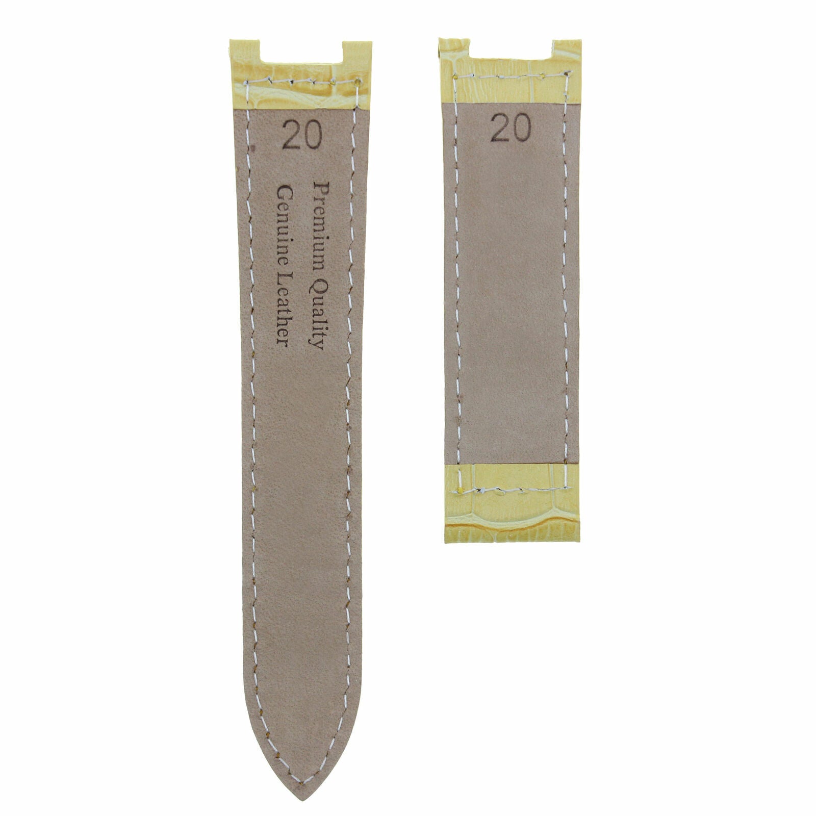 LEATHER WATCH BAND STRAP FITS CARTIER PASHA 35-38-42MM CHRONOGRAPH - 20MM