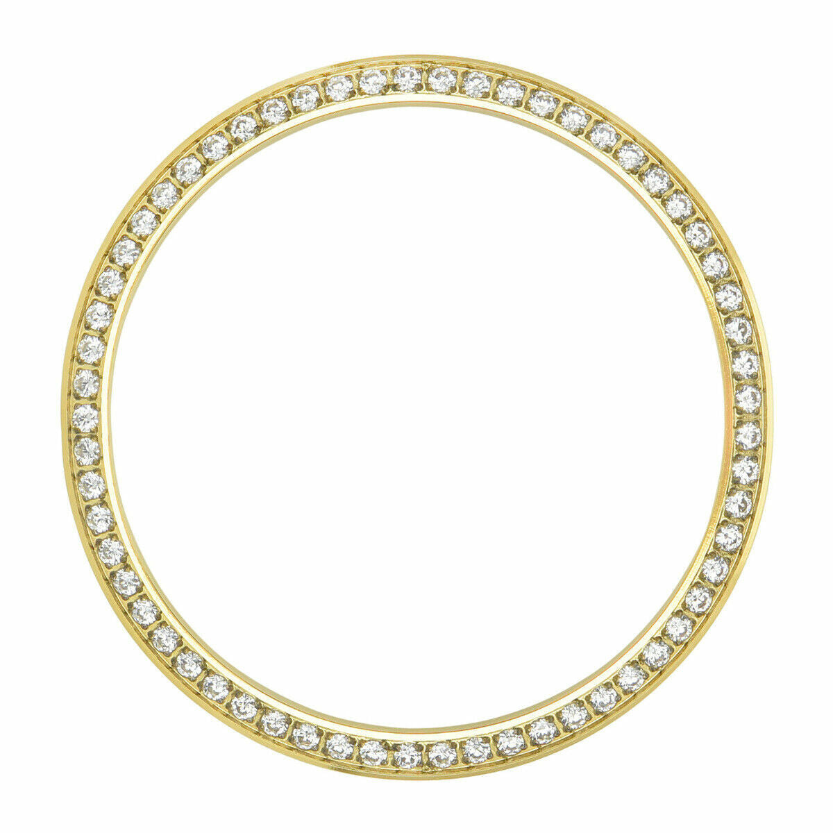 CREATED DIAMOND BEZEL FOR 34MM ROLEX TUDOR PRINCE 1002 1003 1012 6584 6590 GOLD