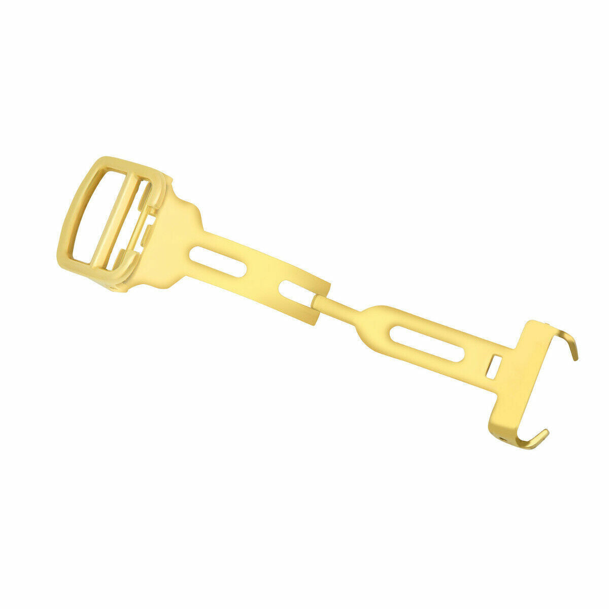 16MM DEPLOYMENT LEATHER BAND STRAP CLASP FIT FOR CARTIER ROADSTER/SOLO GOLD