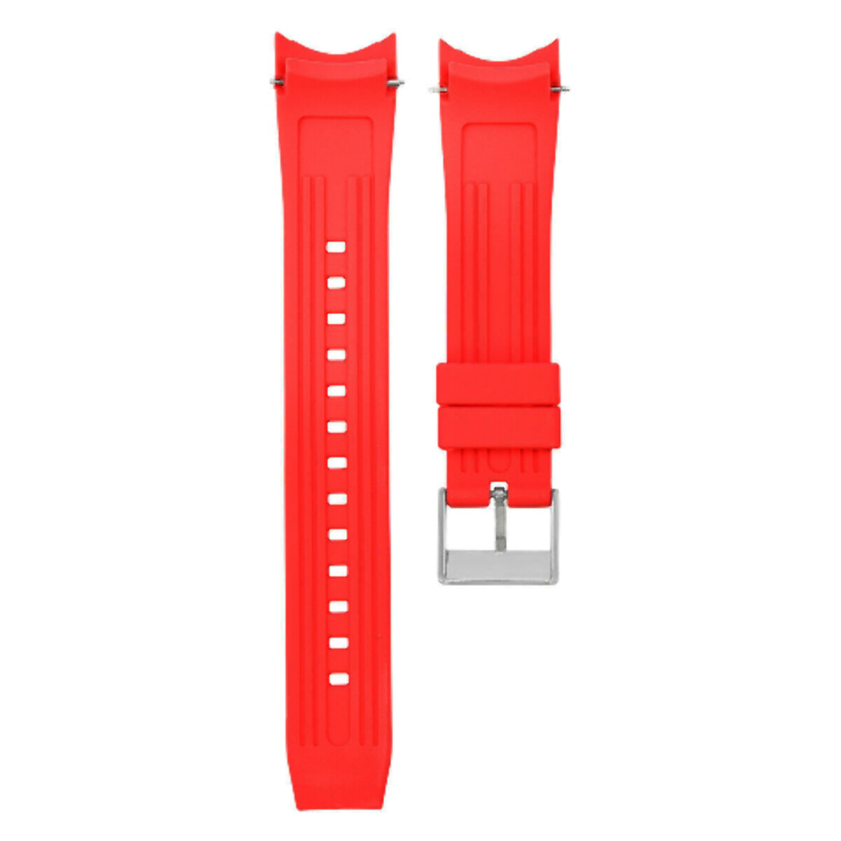 22MM RUBBER WATCH FOR CITIZEN ECO-DRIVE PROMASTER BN0085 BJ2110 BJ2115 CHRON RED