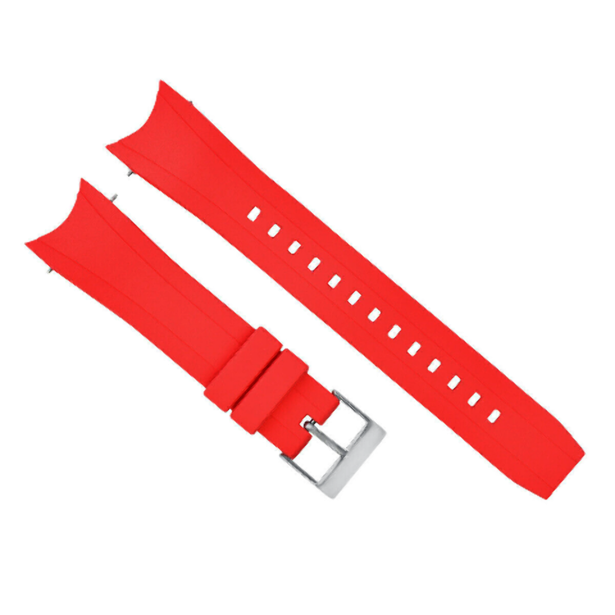 22MM RUBBER WATCH FOR CITIZEN ECO-DRIVE PROMASTER BN0085 BJ2110 BJ2115 CHRON RED