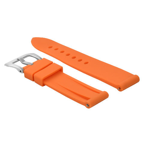 24MM Silicone Rubber Watch Band for PAM 44MM Panerai Luminor Radiomir Orange