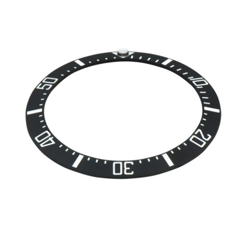 NEW BEZEL INSERT CERAMIC FOR 41MM OR 42MM OMEGA SEAMASTER ENGRAVED FONTS BLACK