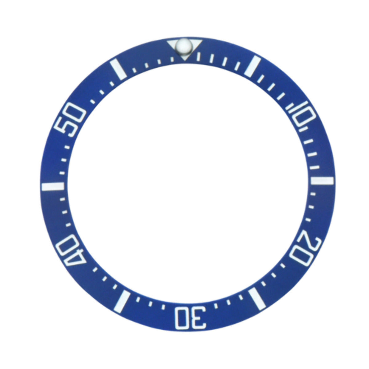 REPLACEMENT BEZEL INSERT BLUE ENGRAVED CERAMIC FOR WATCH 39MM X 30.60MM