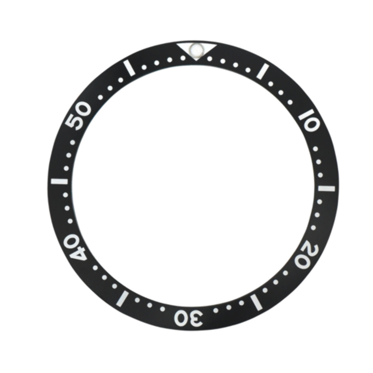 REPLACEMENT FLAT BLACK CERAMIC BEZEL INSERT FOR WATCH 38MM X 31.50MM