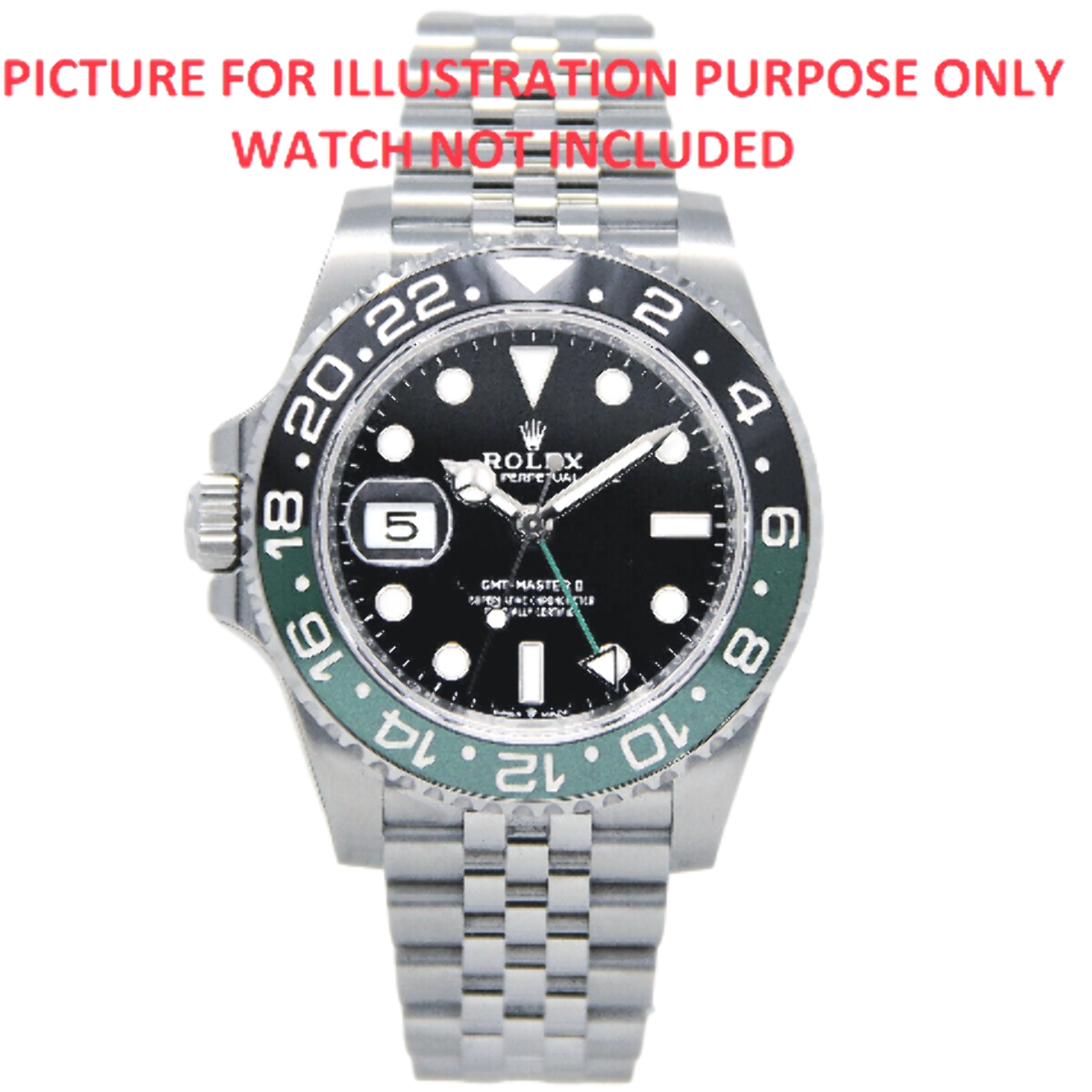 BEZEL INSERT CERAMIC FOR ROLEX GMT MASTER II 116710 116713 116710LN BLACK/GREEN