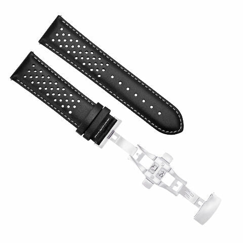 18MM-24MM GENUINE REPLACEMENT LEATHER WATCH BAND STRAP FOR TAG HEUER CARRERA