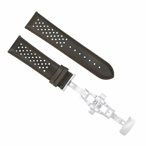 18MM-24MM GENUINE REPLACEMENT LEATHER WATCH BAND STRAP FOR TAG HEUER CARRERA