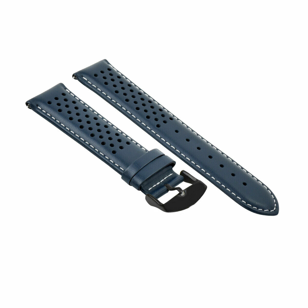 PERFORAT LEATHER WATCH BAND STRAP FOR OMEGA EZ RELEASE - 23MM
