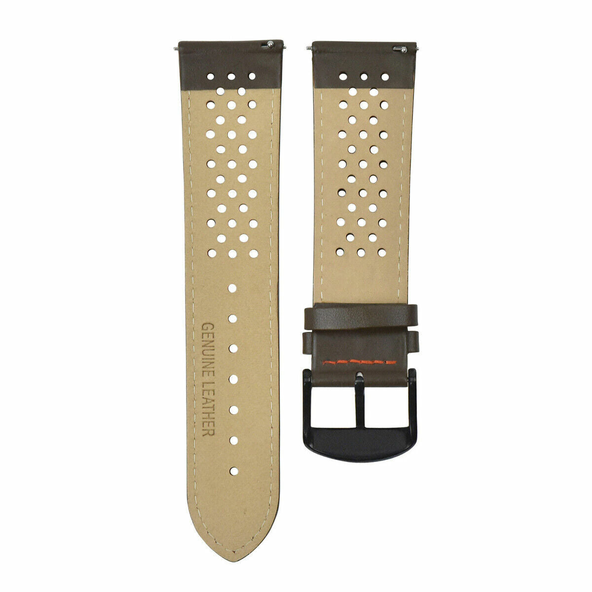 PERFORAT LEATHER WATCH BAND STRAP FOR OMEGA EZ RELEASE - 23MM
