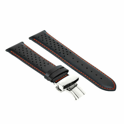 18-19-20-21-22-23-24MM PERFORAT LEATHER WATCH BAND STRAP FOR TISSOT QUIK RELEASE
