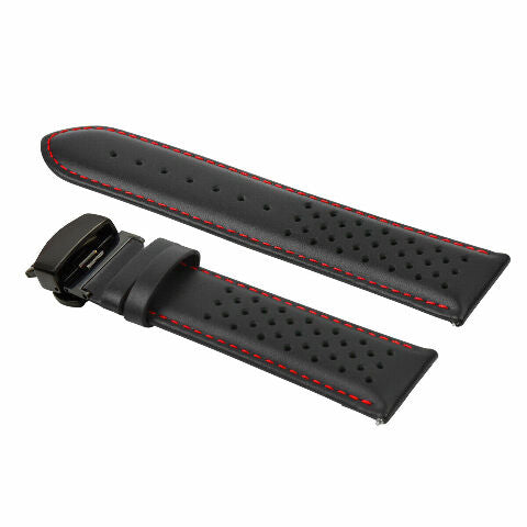 18-19-20-21-22-23-24MM PERFORATED LEATHER WATCH BAND STRAP FOR CITIZEN EZ RELEAS
