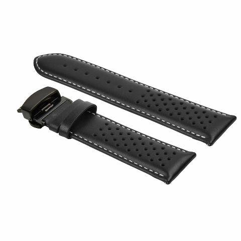 18-19-20-21-22-23-24MM PERFORATED LEATHER WATCH BAND STRAP FOR CITIZEN EZ RELEAS