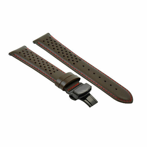 18-19-20-21-22-23-24MM PERFORATED LEATHER WATCH BAND STRAP FOR CITIZEN EZ RELEAS