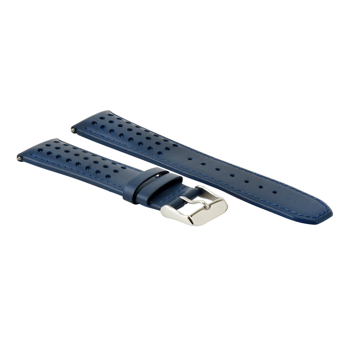 23MM LEATHER STRAP FOR CITIZEN CA0467-03E ECO-DRIVE WATCH BAND BLUE COLOR